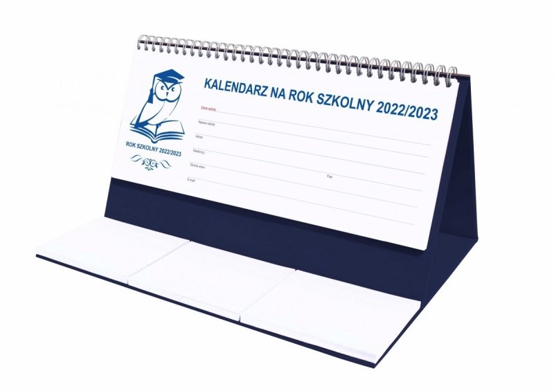 Kalendarz biurkowy tygodniowy z notesami na rok szkolny 2022/2023