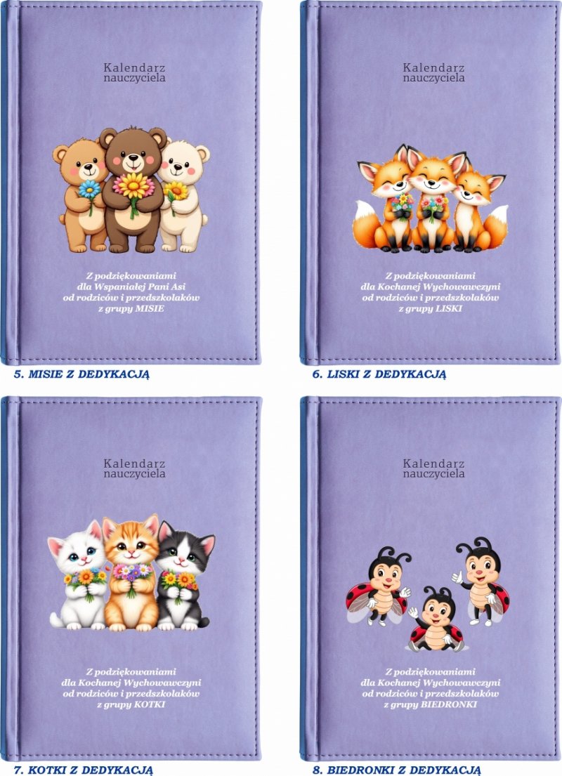 kalendarz książkowy dla pedagoga na rok szkolny 2026/2027 z grafiką na okładce