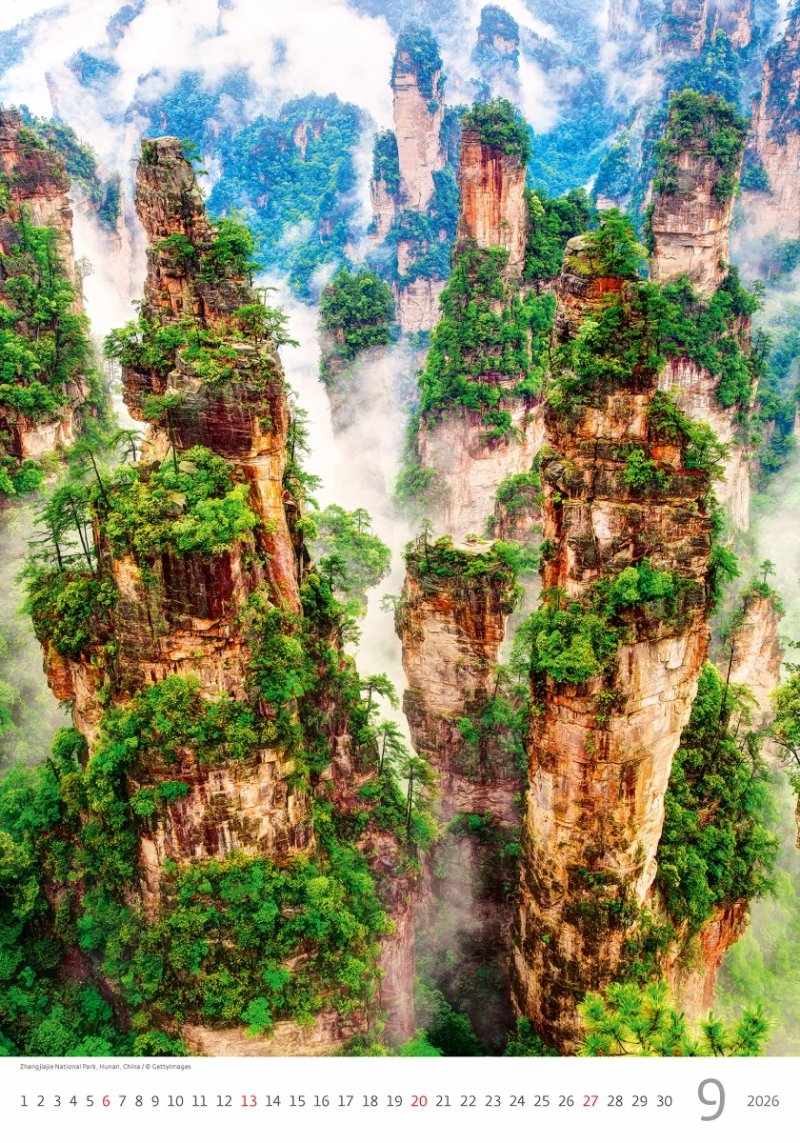 14-planszowy kalendarz do powieszenia na ścianę na rok 2026