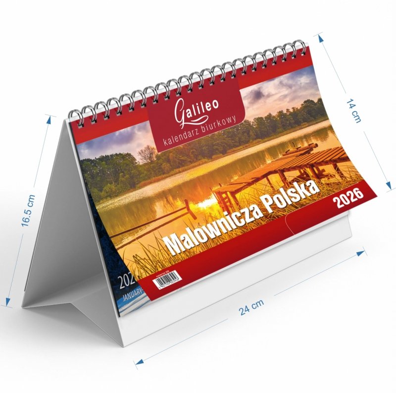 kalendarz biurkowy na rok 2026