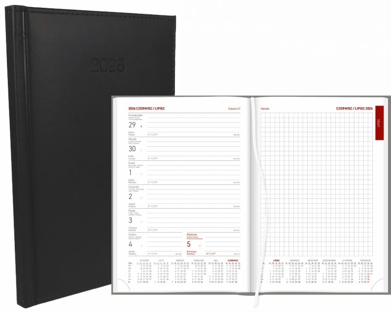 kalendarz książkowy 2026 w oprawie vivella