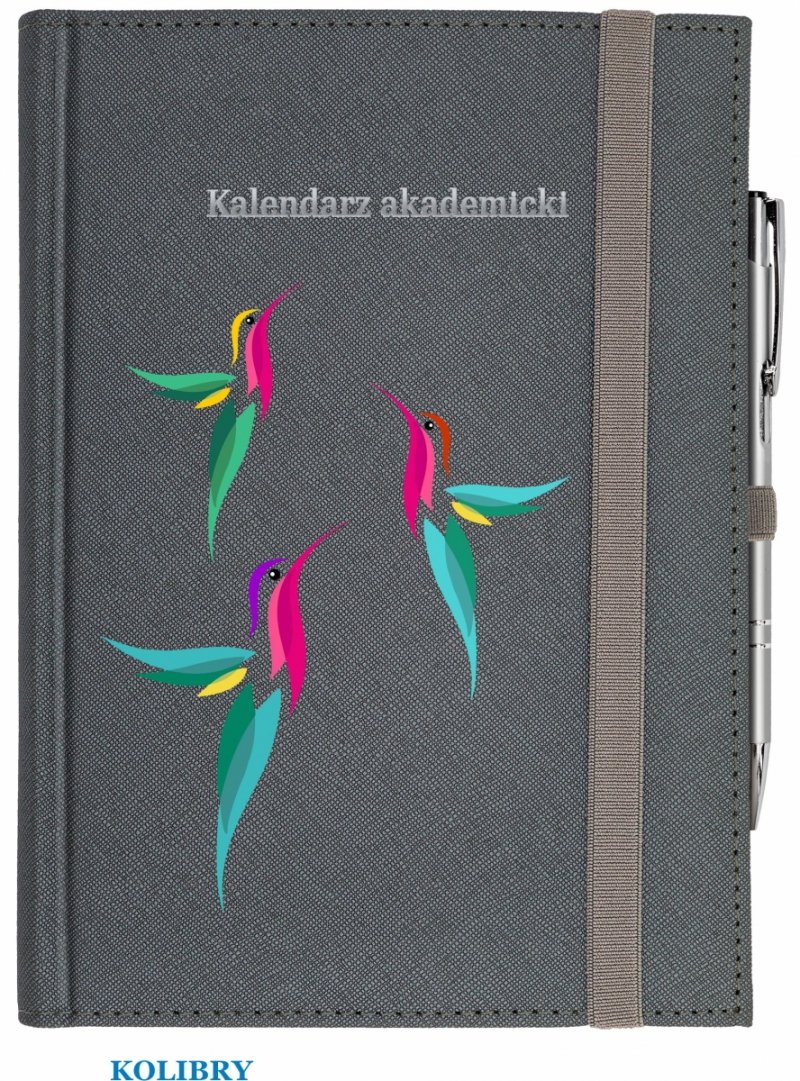 kalendarz z nadrukiem na okładce - KOLIBRY