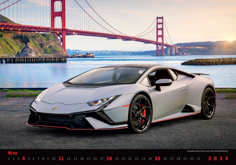 Kalendarz ścienny wieloplanszowy Cars 2025 - maj 2025