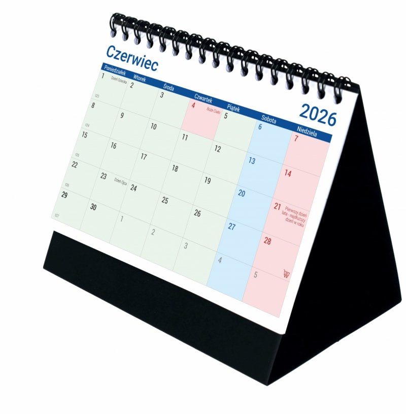 kalendarz biurkowy MINI PLANO szkolny na rok 2026/2027