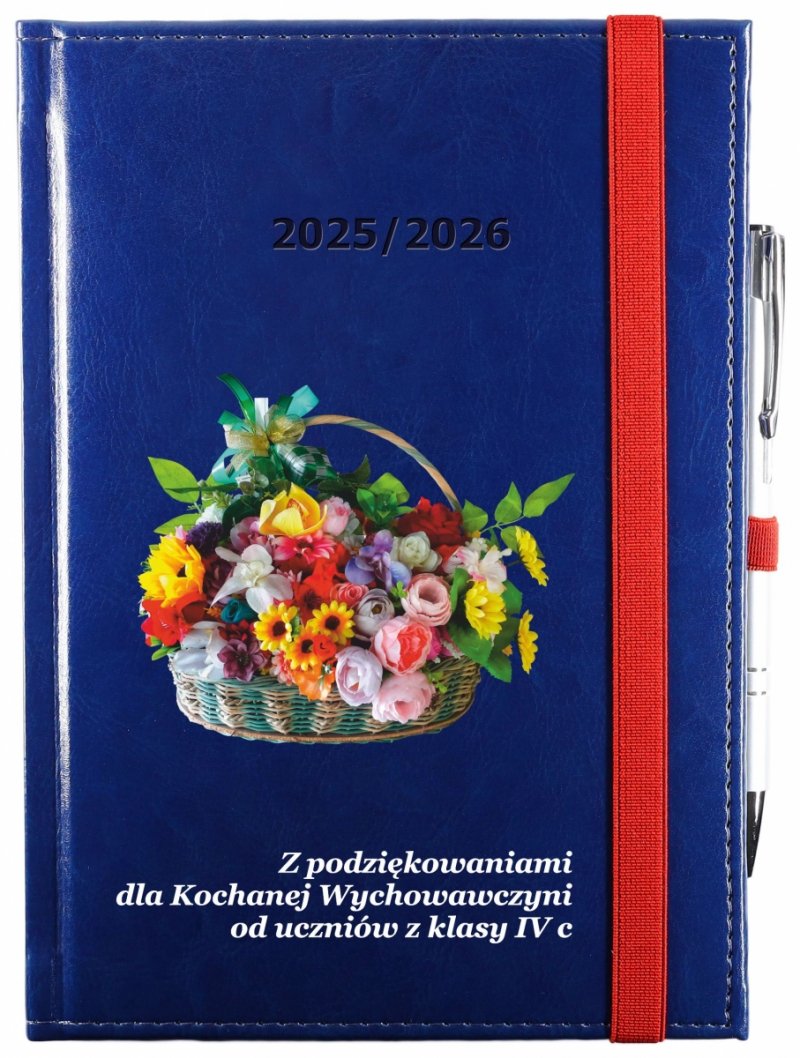 okładka kalendarza nauczyciela z nadrukiem UV