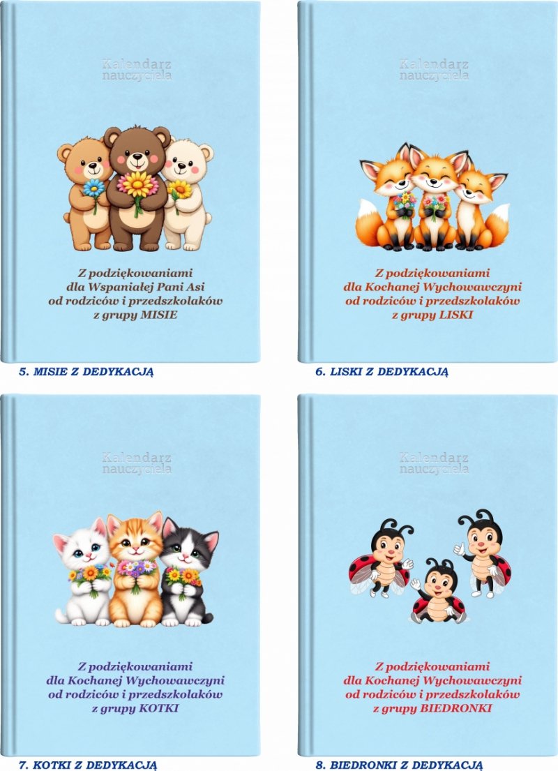 kalendarz książkowy dla pedagoga na rok szkolny 2026/2027 z grafiką na okładce