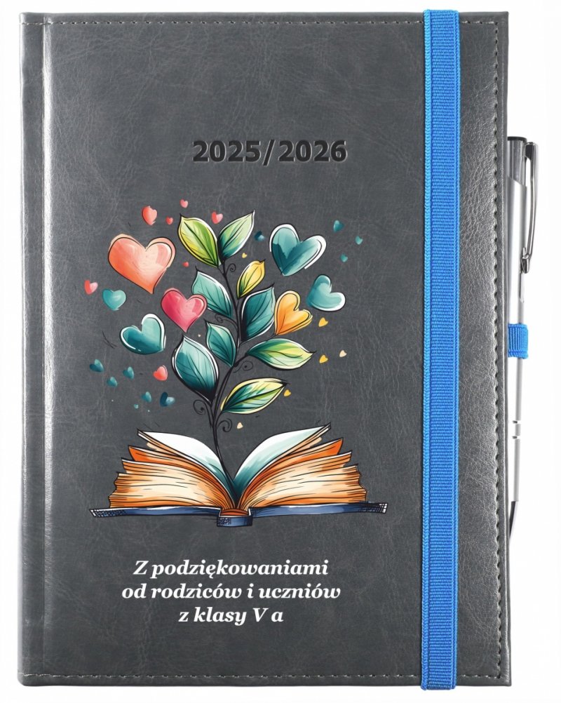 okładka kalendarza nauczyciela z nadrukiem UV