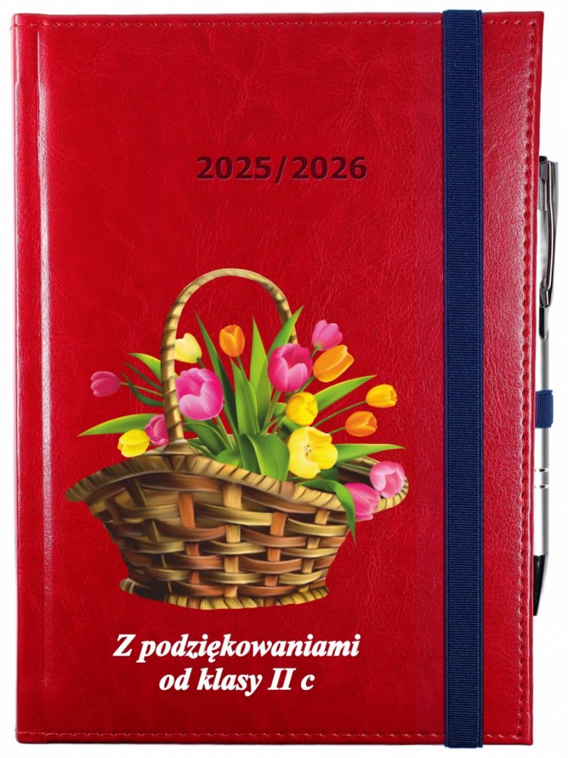 okładka kalendarza nauczyciela z nadrukiem UV