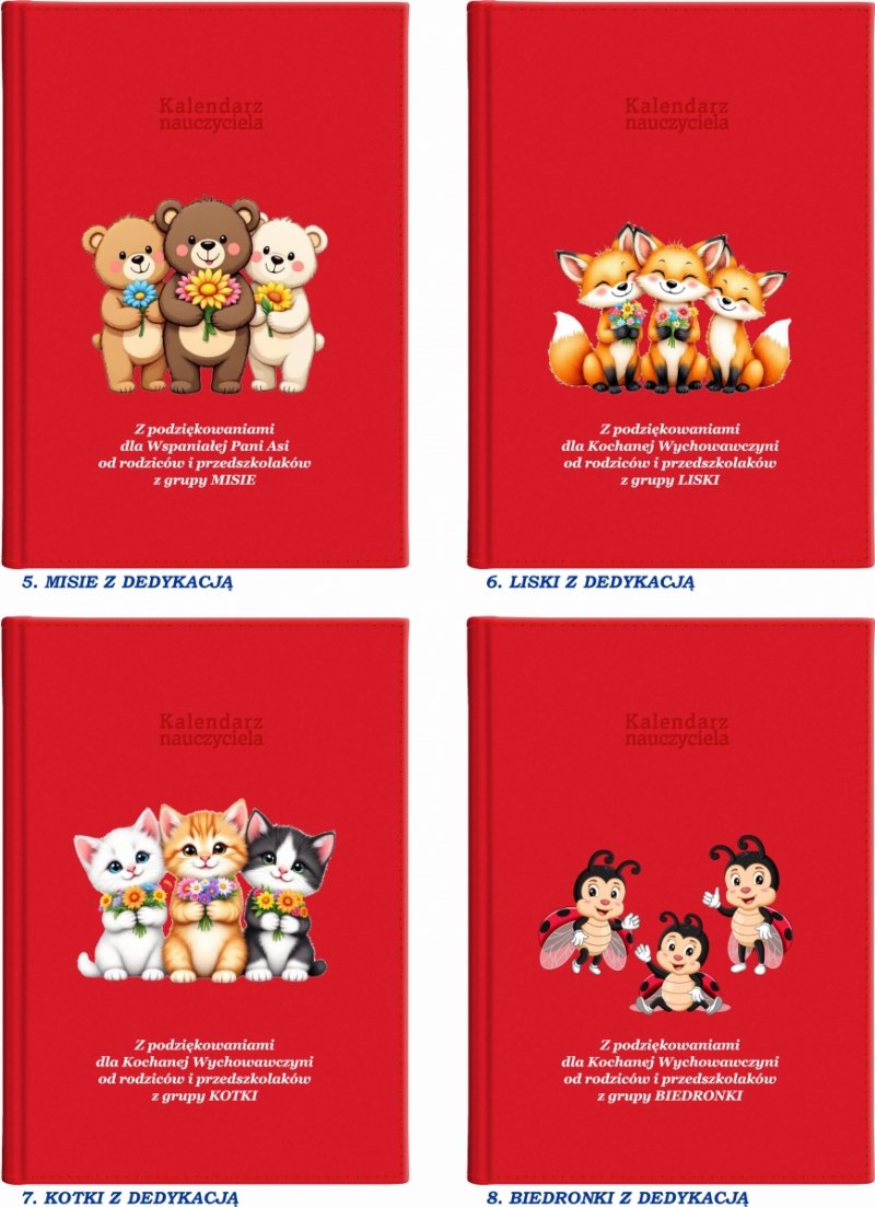 kalendarz książkowy dla pedagoga na rok szkolny 2026/2027 z grafiką na okładce