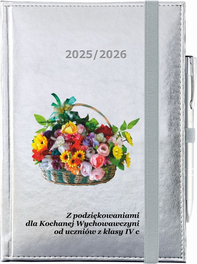 okładka kalendarza nauczyciela z nadrukiem UV