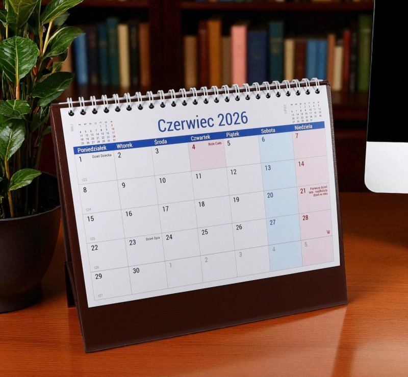 kalendarz na sztywnej podstawce na rok 2026