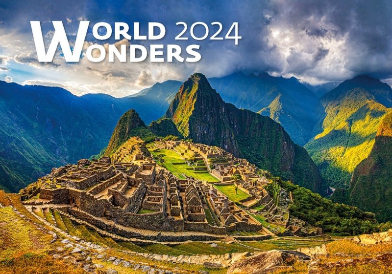Kalendarz ścienny wieloplanszowy World Wonders 2024 - okładka 