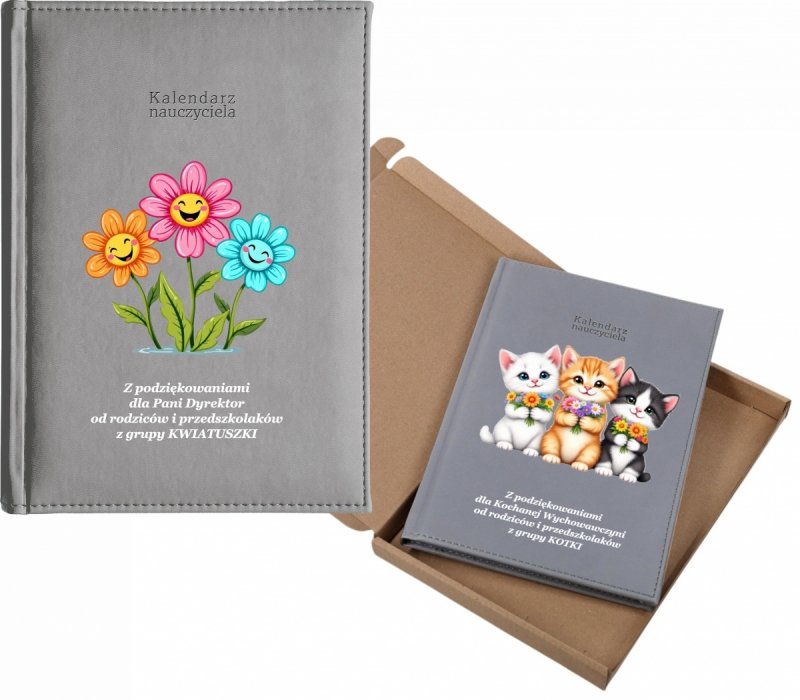 kalendarz dla nauczyciela na rok 2026/2027 z pudełkiem w komplecie