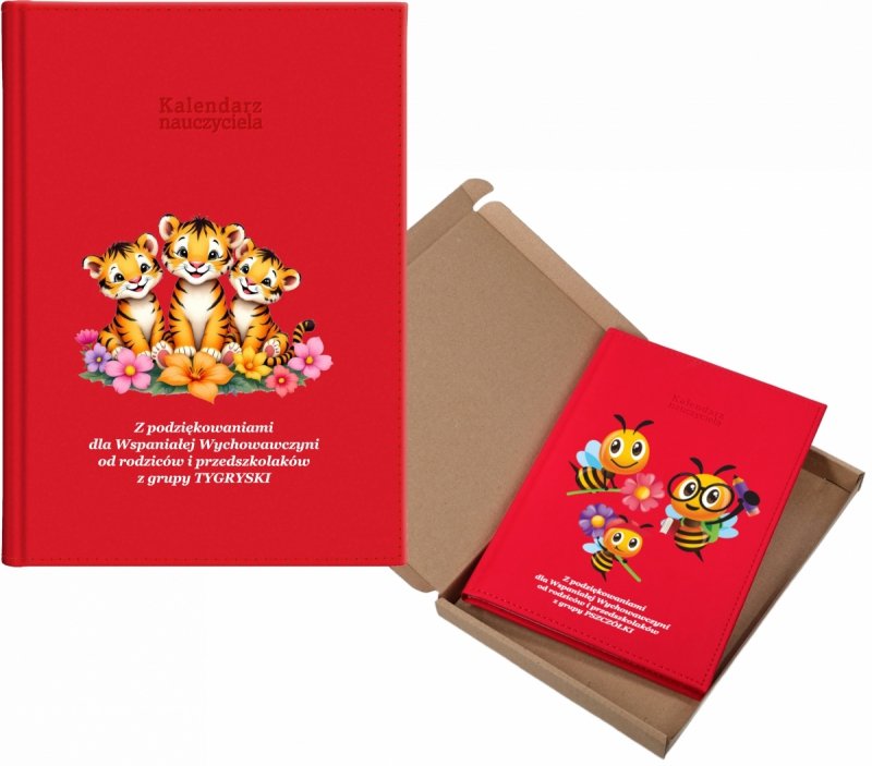 kalendarz dla nauczyciela na rok 2026/2027 z pudełkiem w komplecie