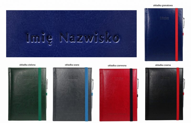 okładki do wyboru kalendarza dla wychowawcy z imieniem i nazwiskiem