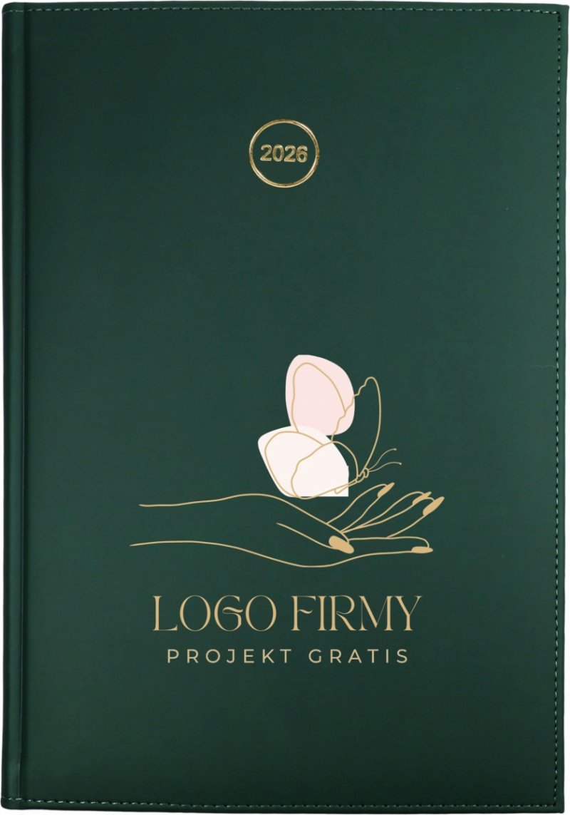 kalendarz książkowy z logo