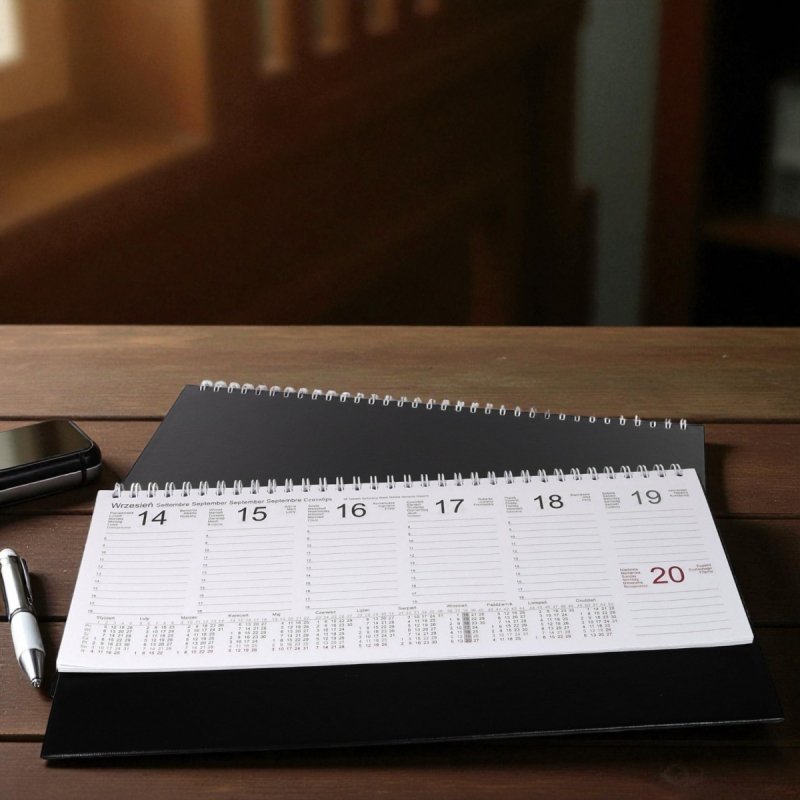 Kalendarz biurkowy tygodniowy BUSINESS LINE 2026 brązowy