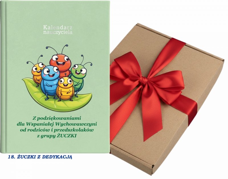 kalendarz dla nauczyciela na rok 2026/2027 z pudełkiem w komplecie