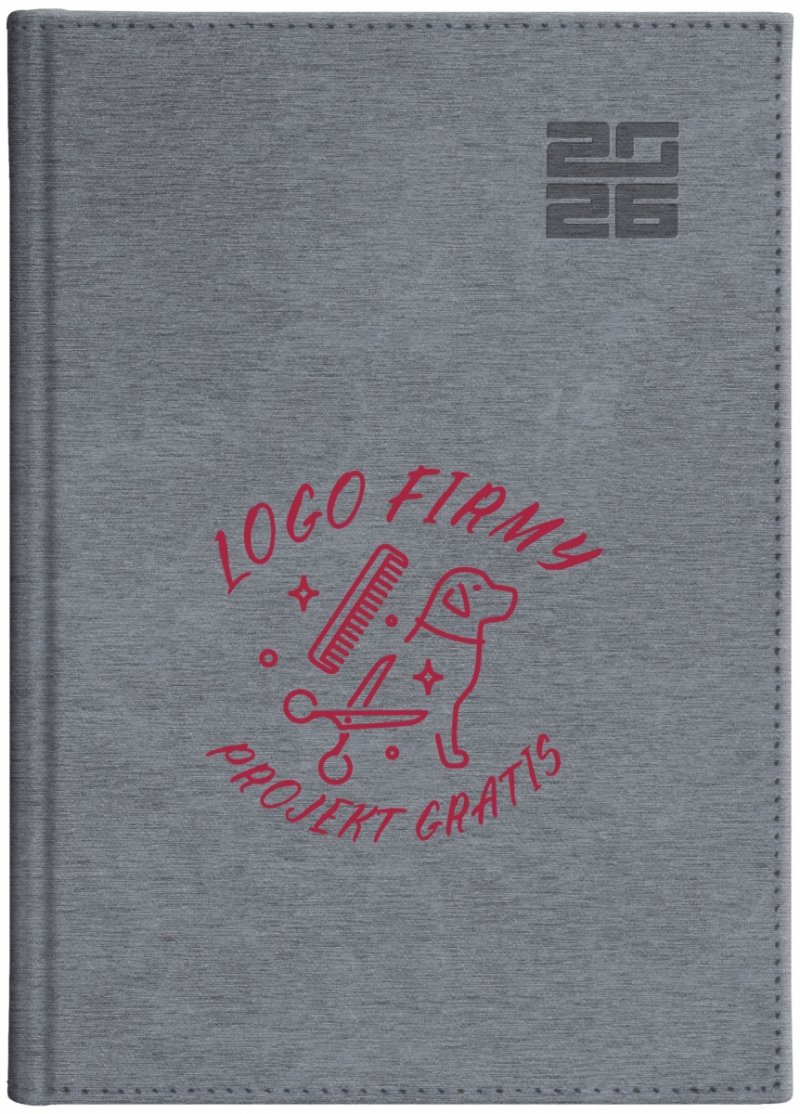 kalendarz tygodniowy na rok 2026 z nadrukiem logo