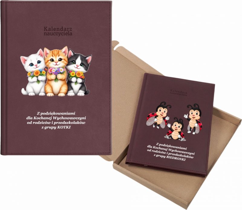 kalendarz dla nauczyciela na rok 2026/2027 z pudełkiem w komplecie