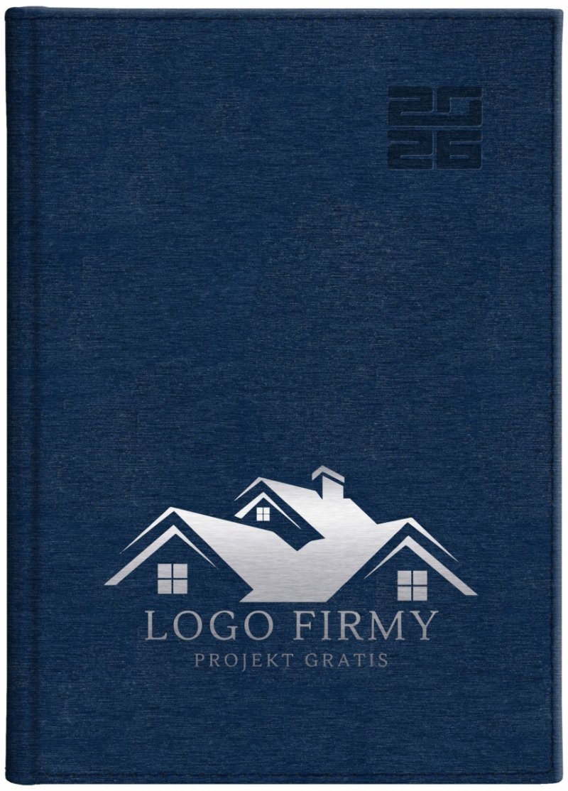 kalendarz tygodniowy z notesem na rok 2026 z nadrukiem logo