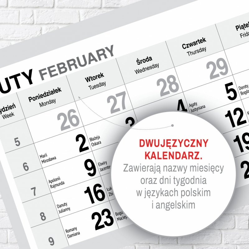 Kalendarz TRÓJDZIELNY PREMIUM 2026 KOMINEK