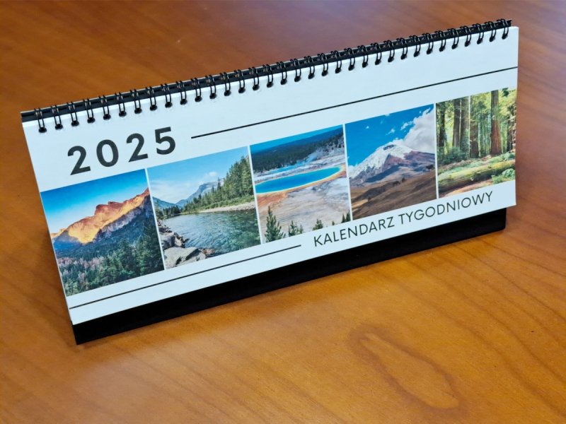 Kalendarz TYGODNIOWY na rok 2025