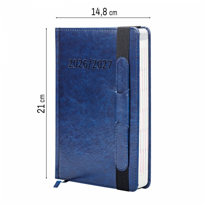 kalendarz książkowy 2026 zamykany na gumkę