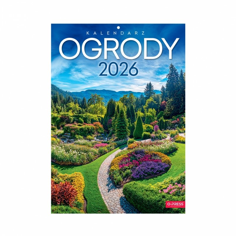 Kalendarz ścienny wieloplanszowy A4 OGRODY 2026