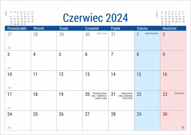 Kalendarz szkolny na rok 2024/2025