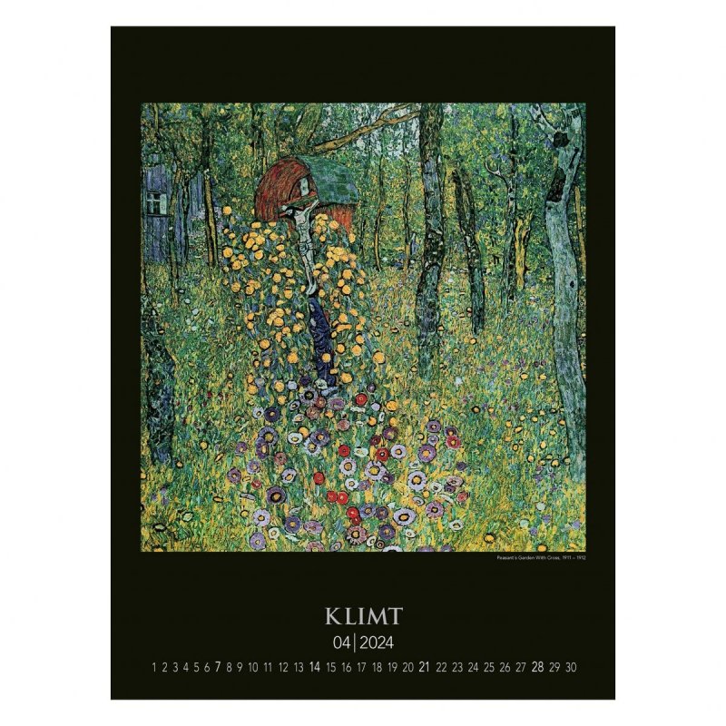 Kalendarz ścienny Gustav Klimt 2024 - kwiecień 2024
