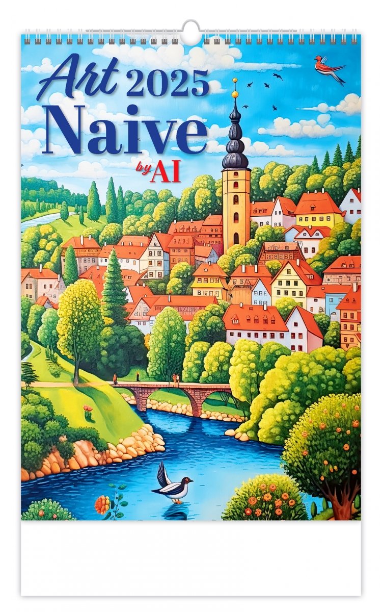 Kalendarz ścienny wieloplanszowy Art Naive Al 2025 - okładka