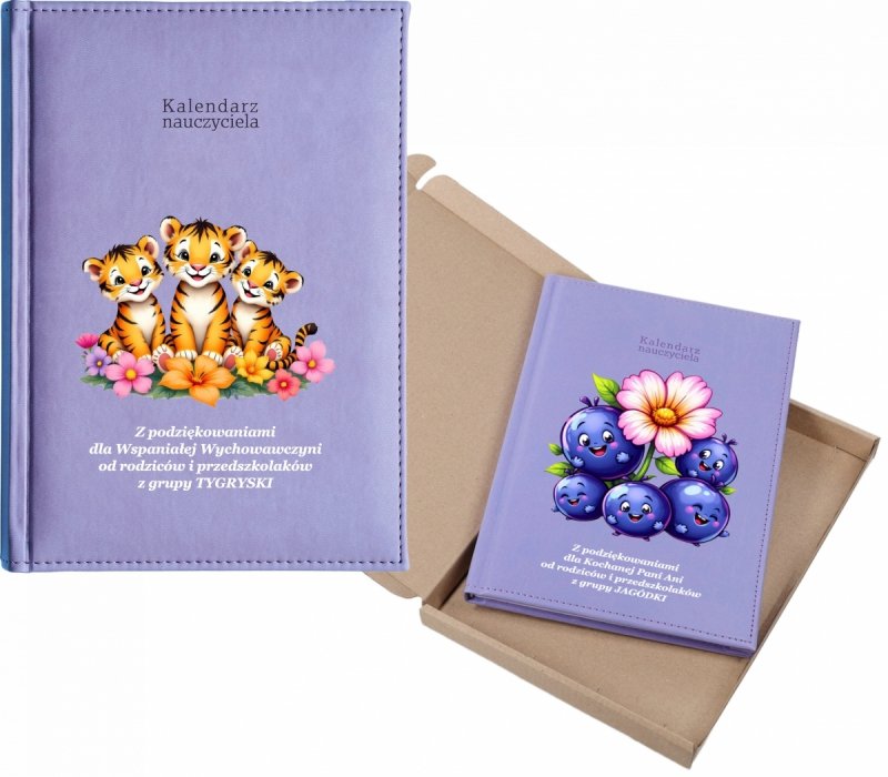 kalendarz dla nauczyciela na rok 2026/2027 z pudełkiem w komplecie