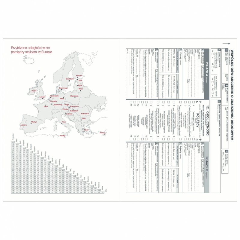 wspólne oświadczenie o zdarzeniu drogowym