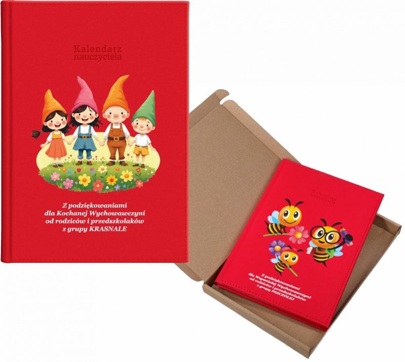 kalendarz dla nauczyciela na rok 2026/2027 z pudełkiem w komplecie