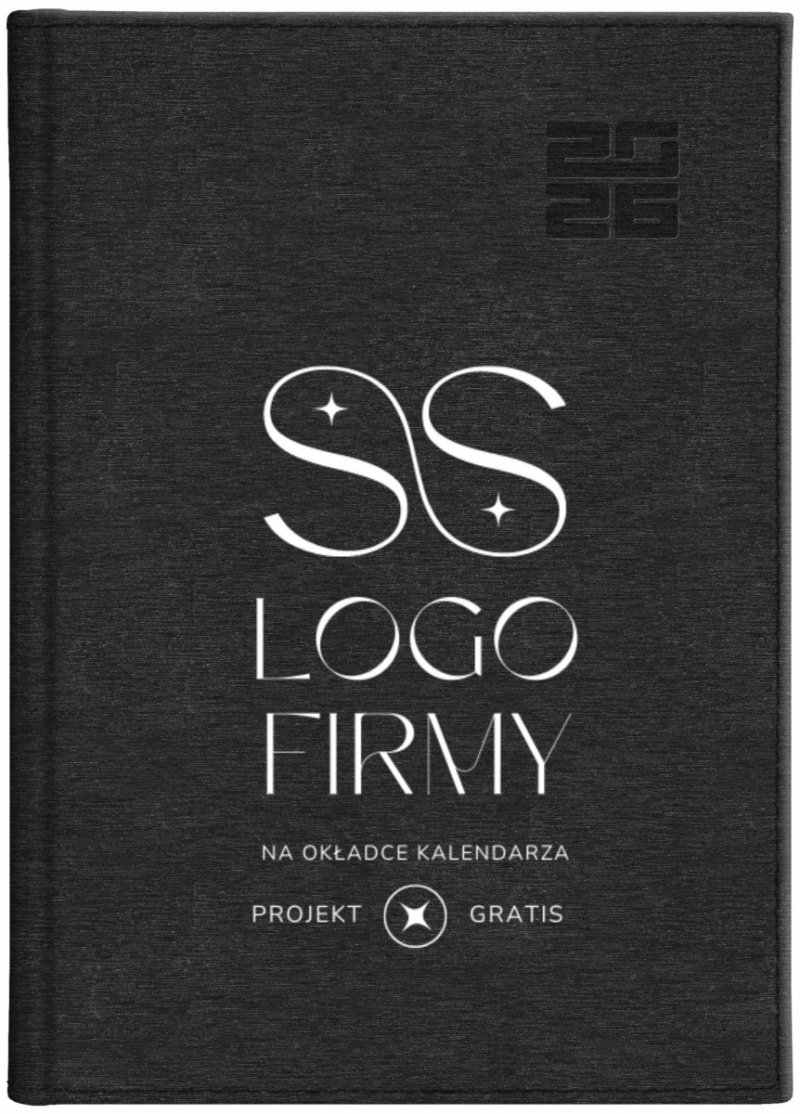 kalendarz tygodniowy na rok 2026 z nadrukiem logo