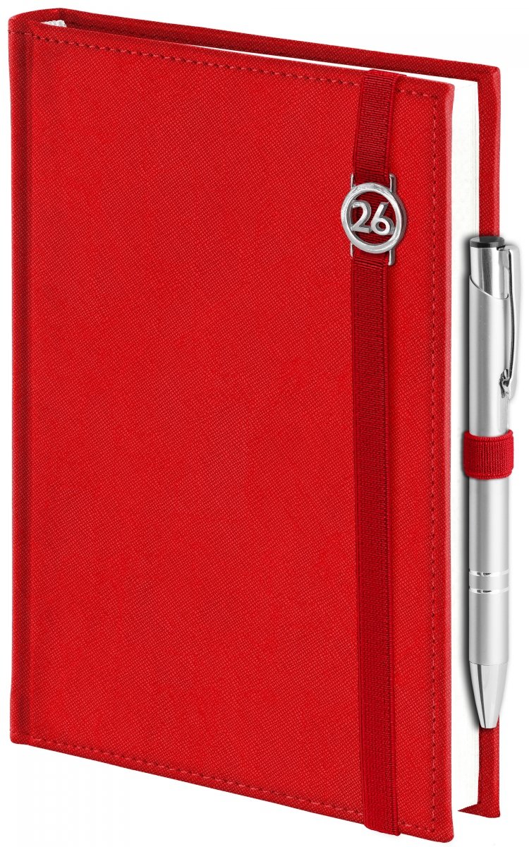 Kalendarz książkowy zamykany na gumkę na rok 2026