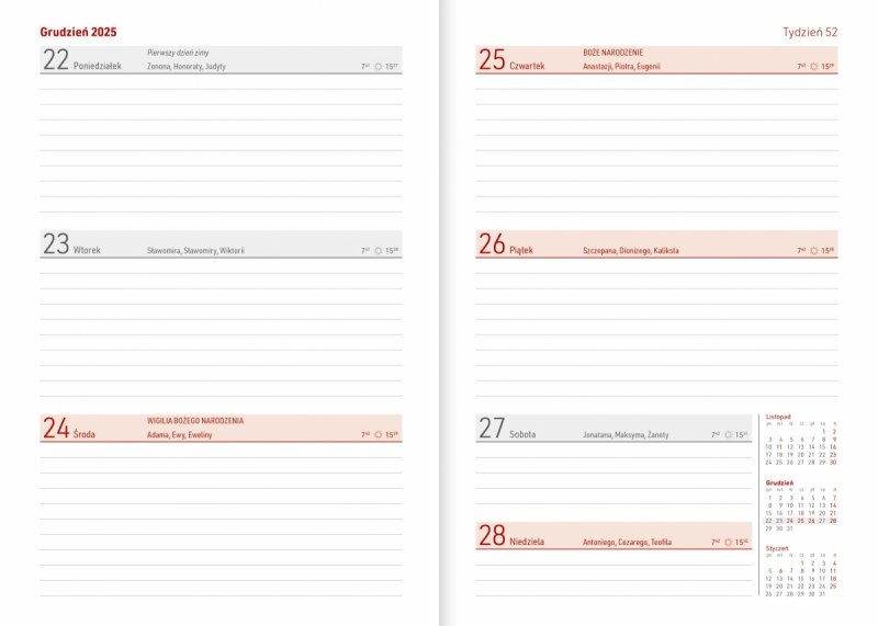 kalendarze książkowe na rok szkolny 2025/2026