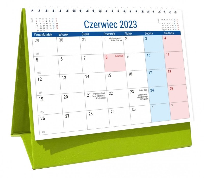 Kalendarz biurkowy PLANO dla uczniów i nauczycieli na rok szkolny 2023/2024