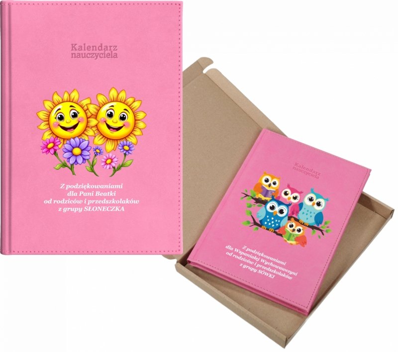 kalendarz dla nauczyciela na rok 2026/2027 z pudełkiem w komplecie