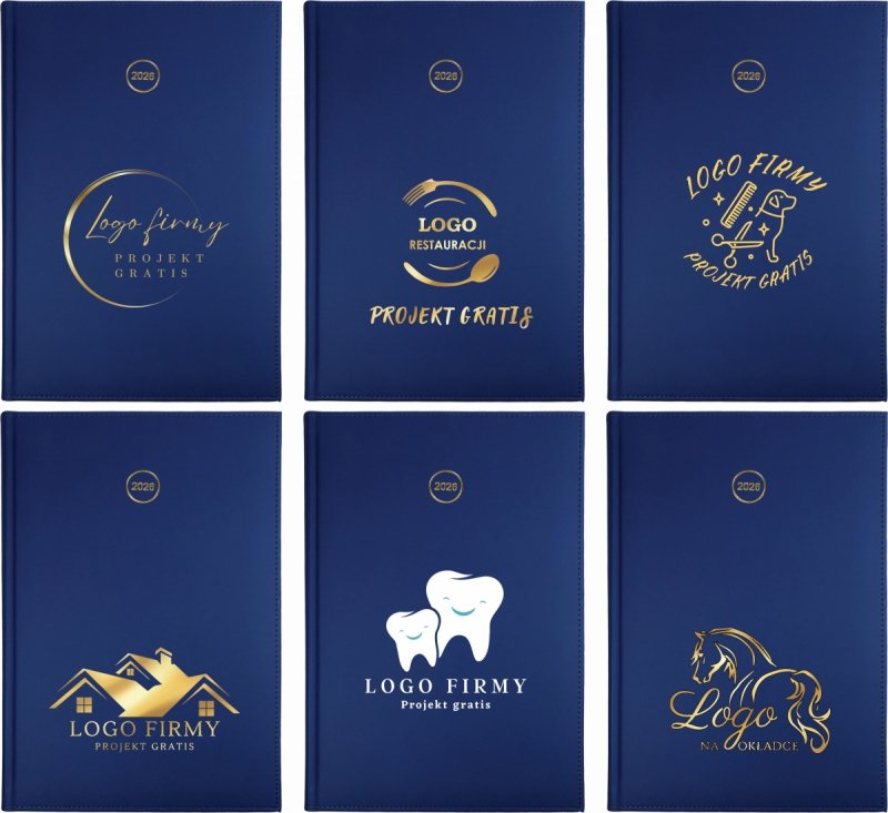 wzory okładek kalendarza na rok 2026 z twoim logo