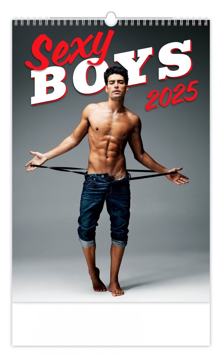 Okładka kalendarza ściennego Sexy Boys 2025 