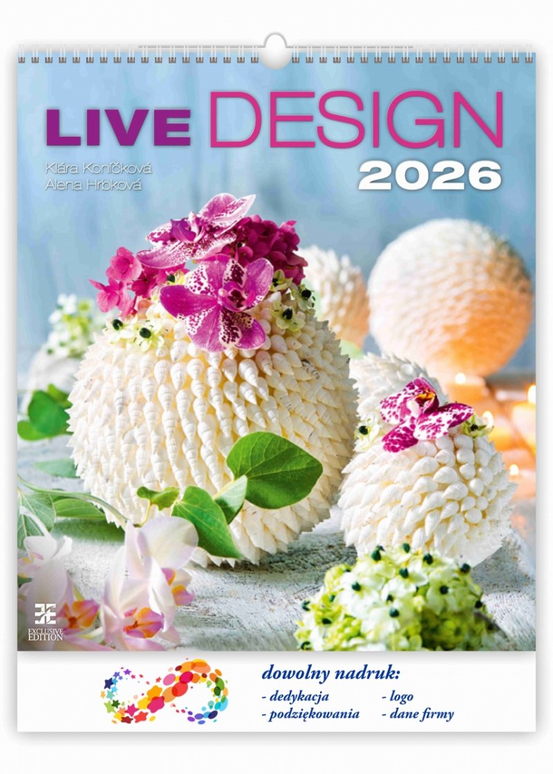Kalendarz ścienny wieloplanszowy Live Design 2026 - exclusive edition z logo