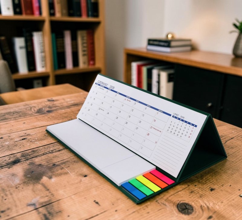 kalendarz do postawienia na biurku, dla ucznia na rok szkolny 26/27