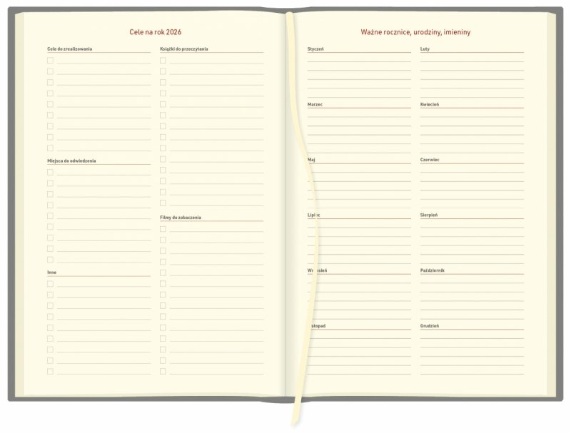 cele na rok2026 oraz miejsce na ważne rocznice, urodziny i imieniny