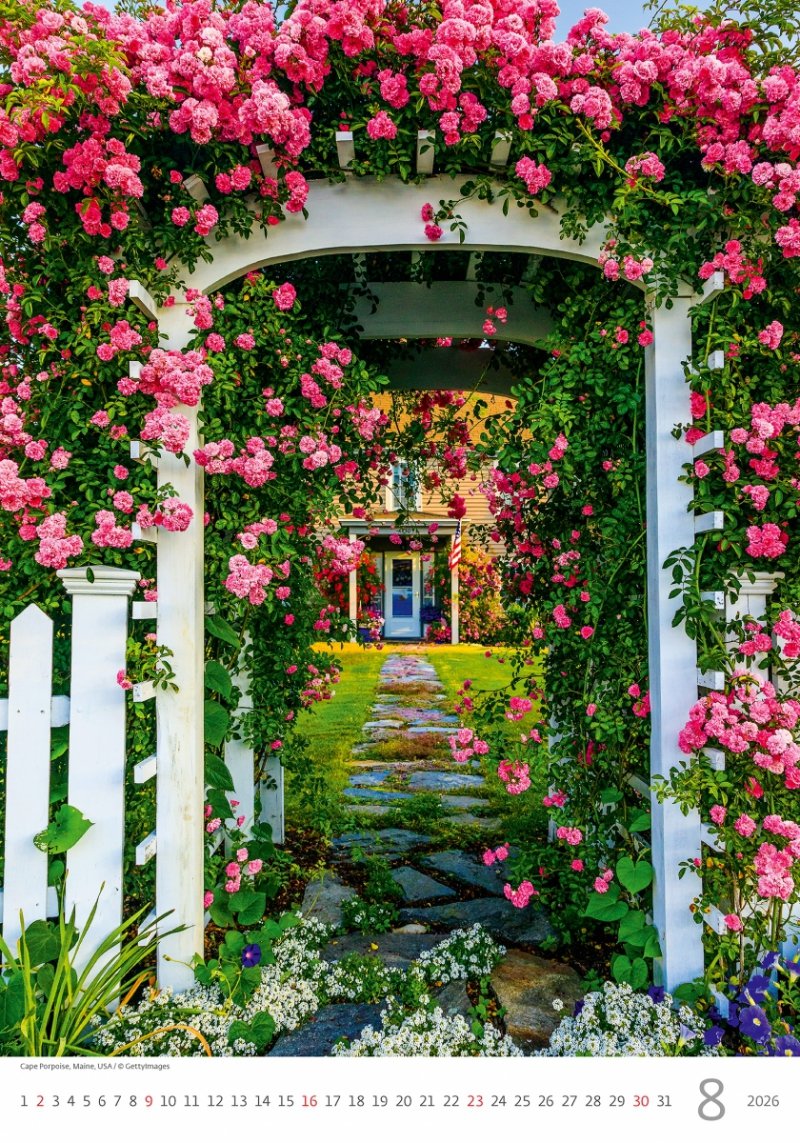 kalendarz wieloplanszowy na rok 2026, dla miłośników malowniczych miasteczek śródziemnomorskich