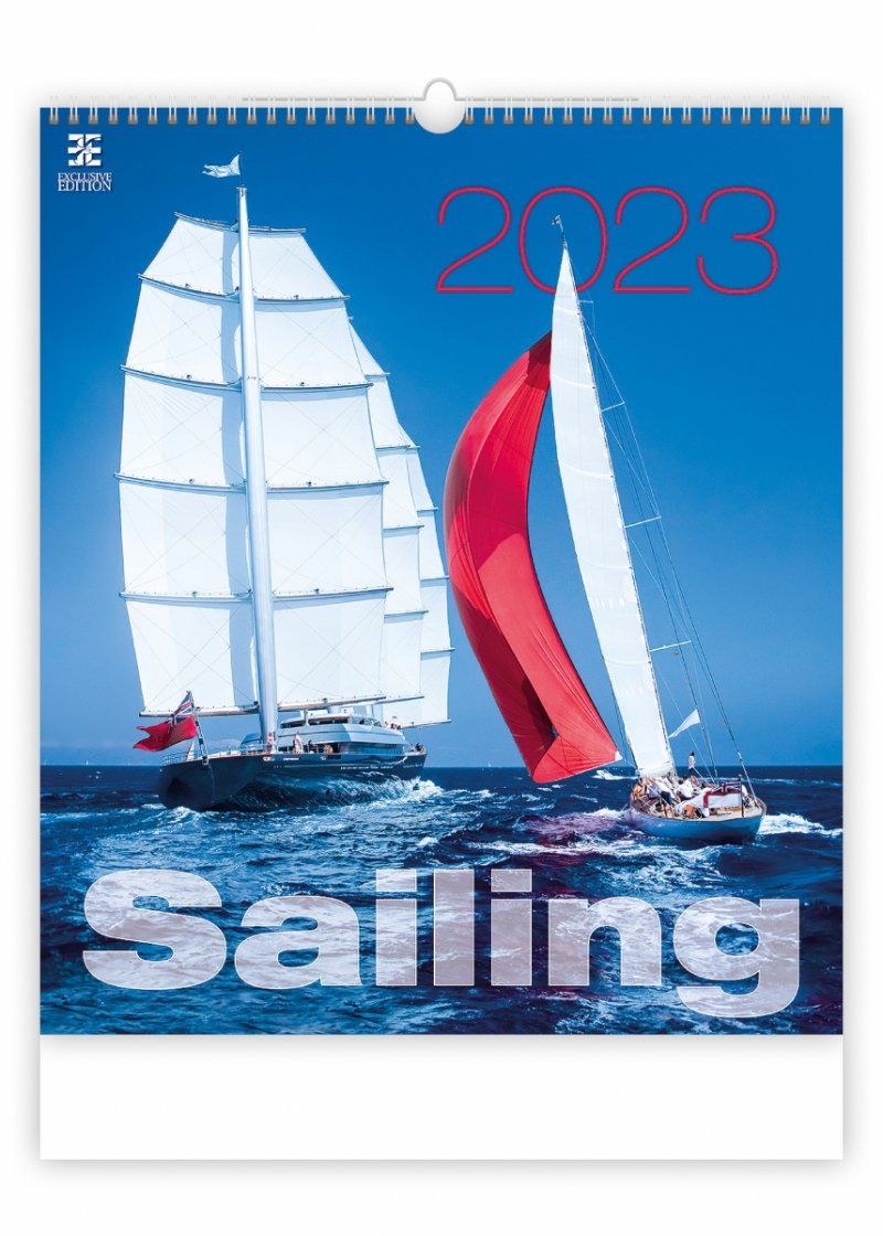 Kalendarz ścienny wieloplanszowy Sailing 2023 - exclusive edition - okładka 