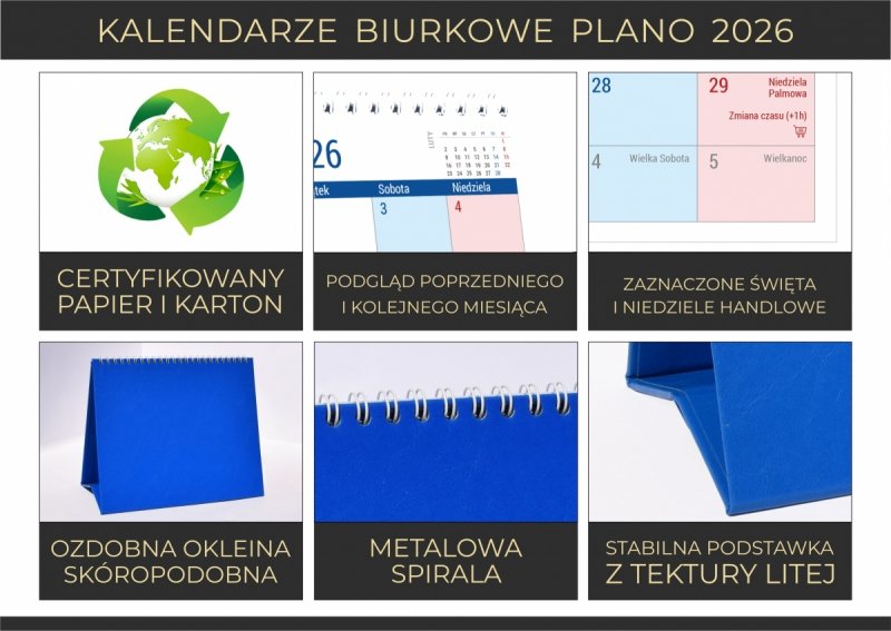 praktyczny i elegancki kalendarz do planowania roku 2026