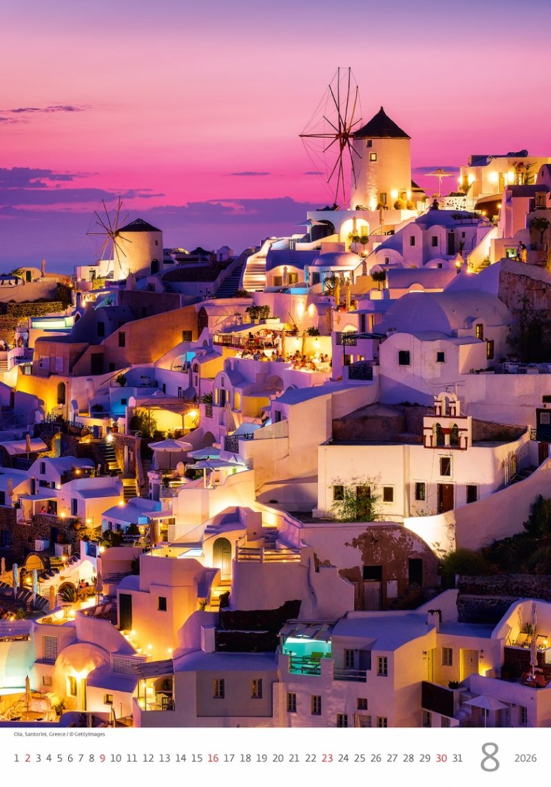 piękne krajobrazy w kalendarzu ściennym na rok 2026