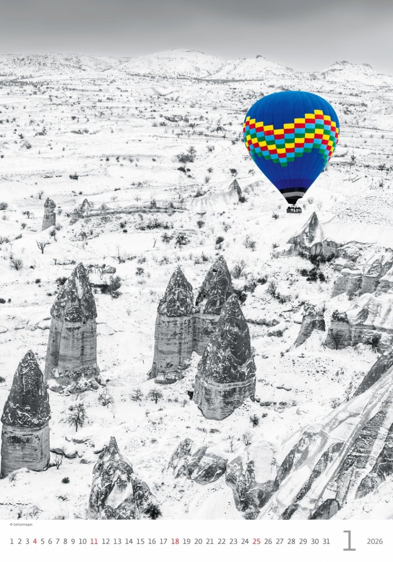 kalendarz ścienny z dużymi zdjęciami na rok 2026